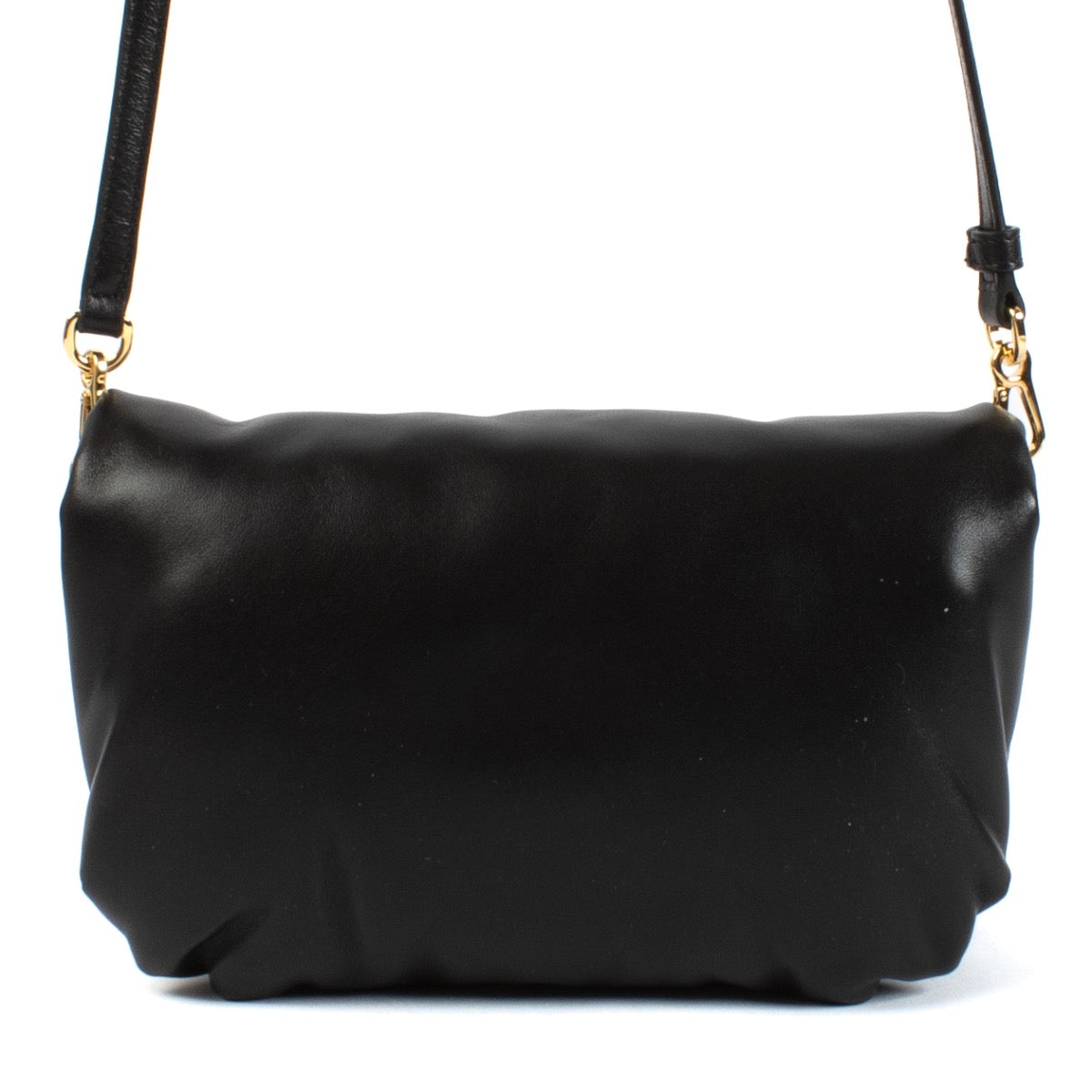 Loewe Black Shiny Nappa Lambskin Mini Puffer Goya Bag now for sale on Labellov website with designer items in new condition