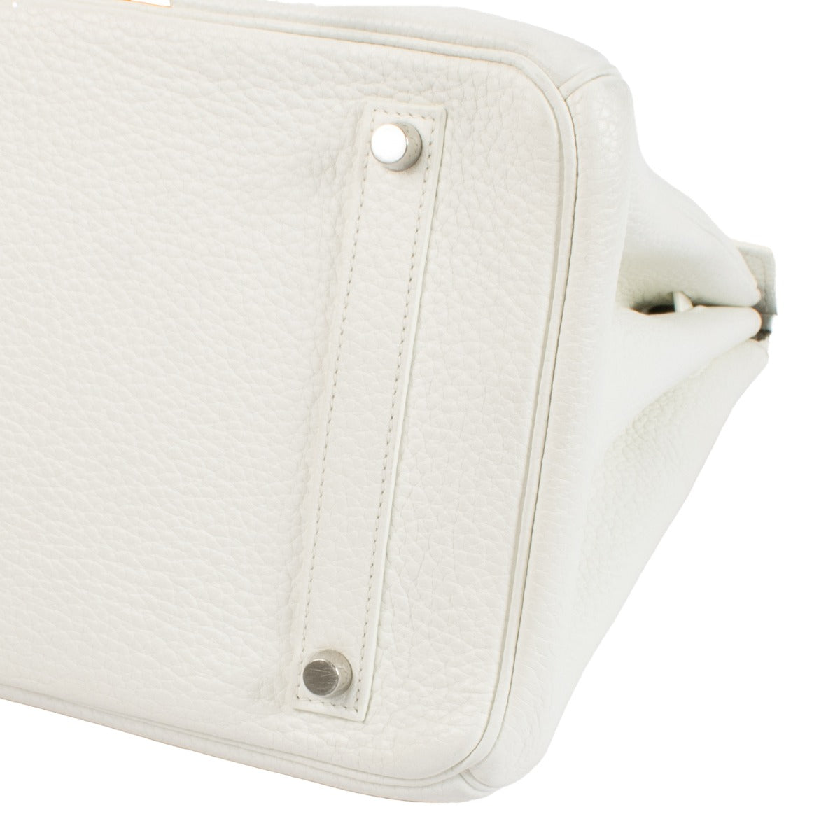 Hermès Birkin Club 35 White/Gris Perle/Sanguine Clemence/Lizard PHW