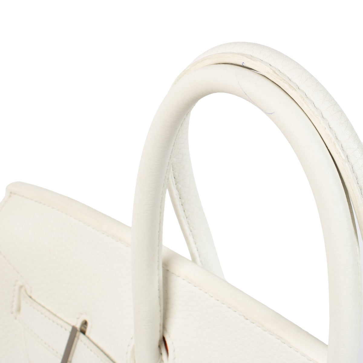 Hermès Birkin Club 35 White/Gris Perle/Sanguine Clemence/Lizard PHW