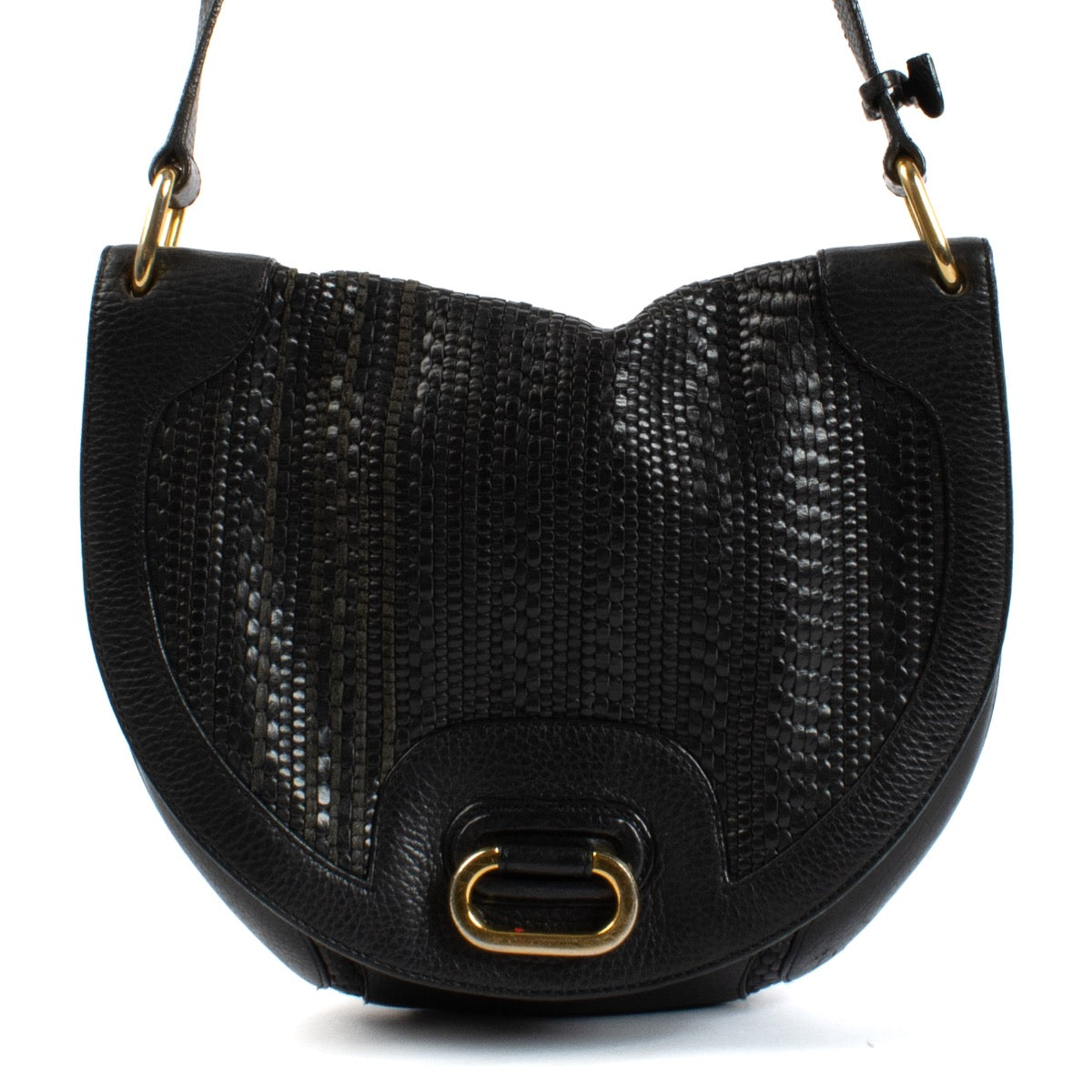 shop 100% authentic second hand Delvaux Black Toile De Cuir Crossbody Bag on Labellov.com
