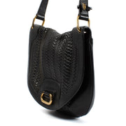 shop 100% authentic second hand Delvaux Black Toile De Cuir Crossbody Bag on Labellov.com