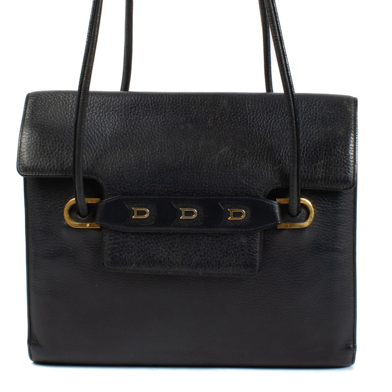 shop 100% authentic second hand Delvaux Navy Blue Shoulder Bag on Labellov.com