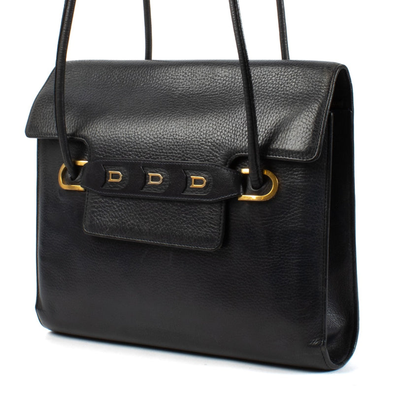 shop 100% authentic second hand Delvaux Navy Blue Shoulder Bag on Labellov.com