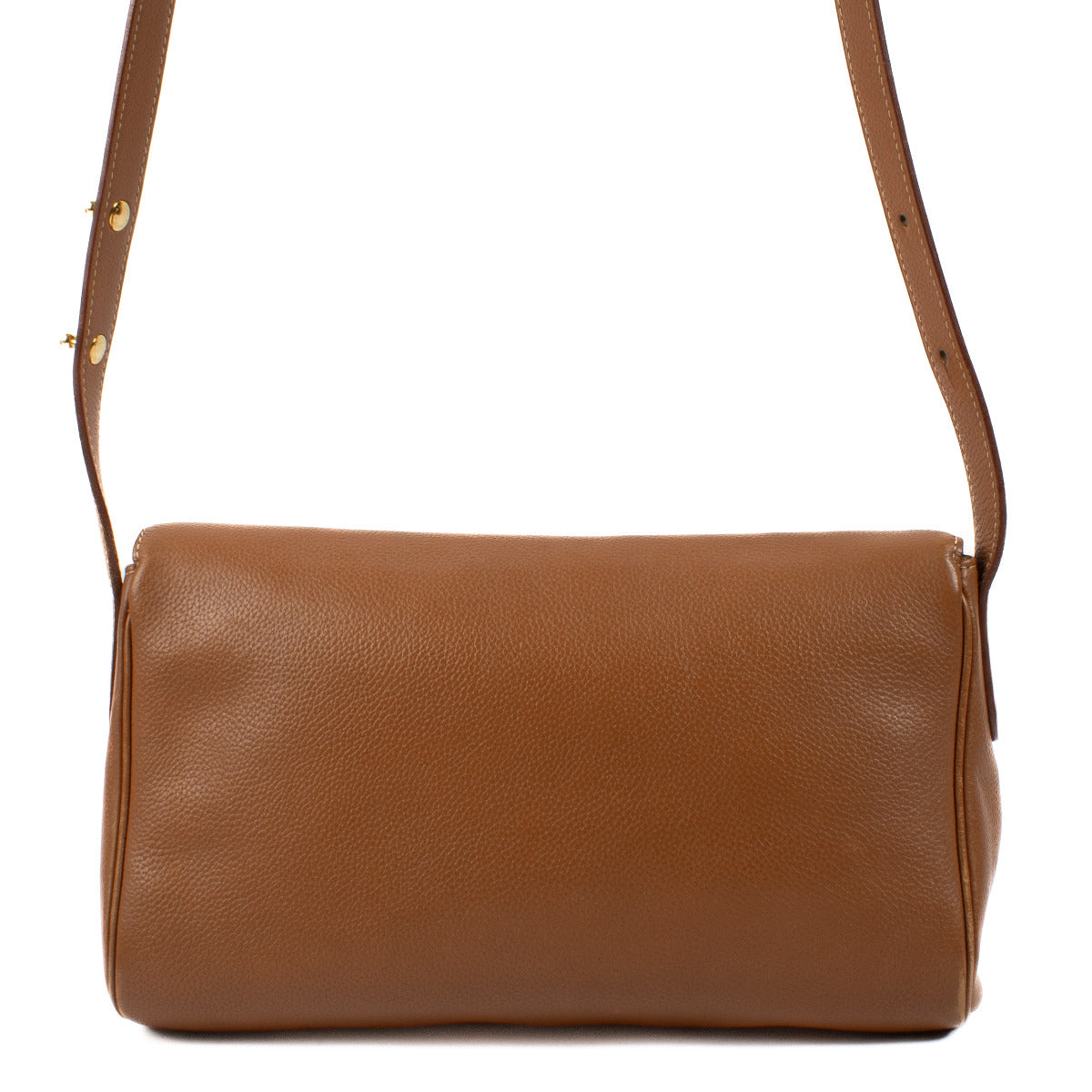 Delvaux Cognac Leather Passerelle Bag
