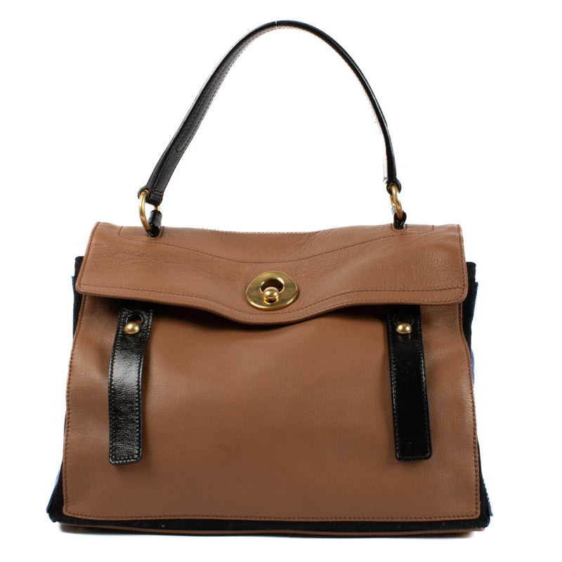 Yves Saint Laurent Tri-Color Muse Two Small Handbag