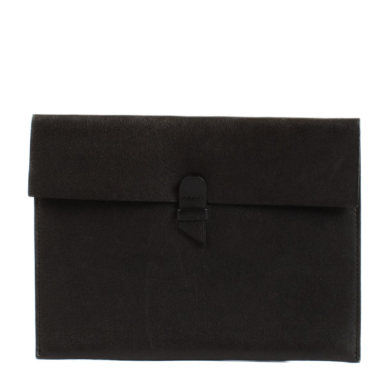 Delvaux Black Leather Small Pouch