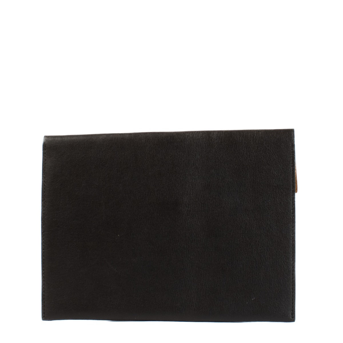Pochette Delvaux en cuir noir, petite taille