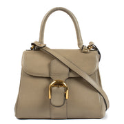 shop 100% authentic second hand Delvaux Taupe Leather Brillant PM Bag on Labellov.com