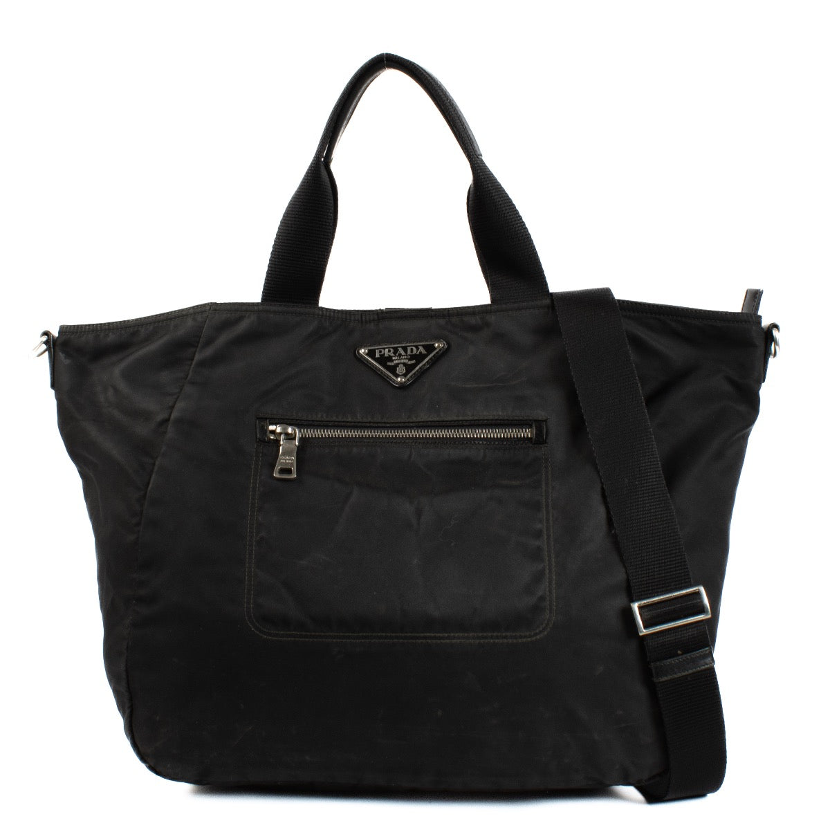 shop 100% authentic second hand Prada Black Nylon Shoulder Bag on Labellov.com