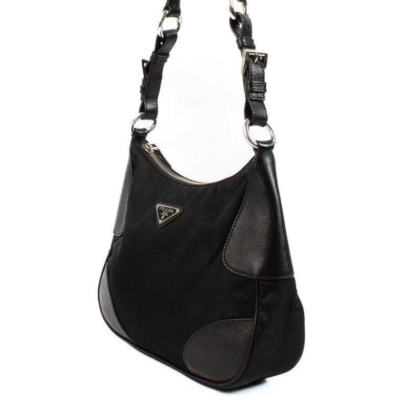 Prada Black Nylon Shoulder Bag