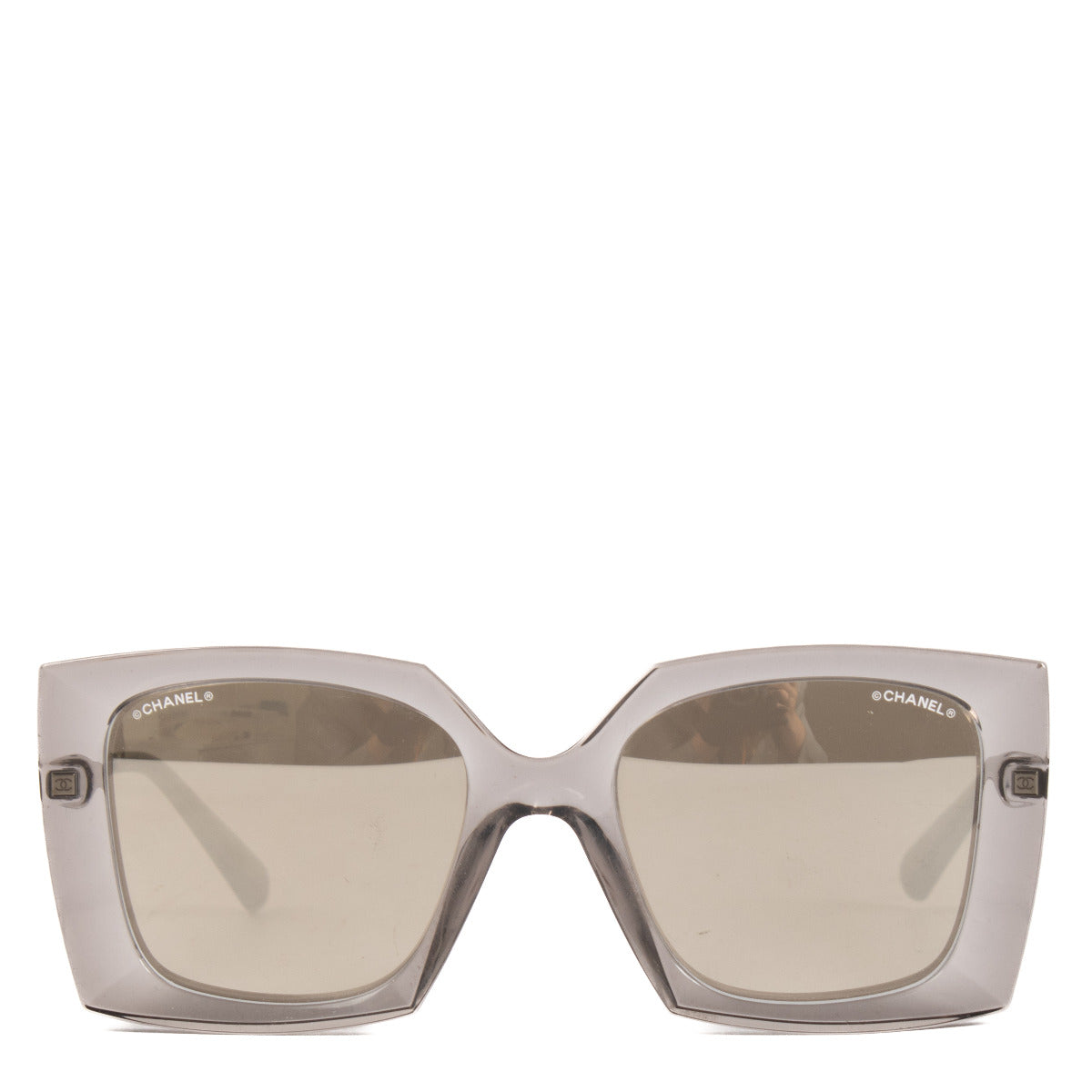 Chanel Grey Mirror Sunglasses