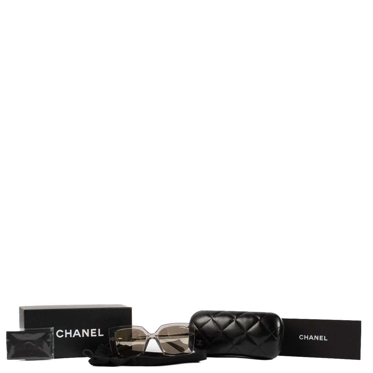 Chanel Grey Mirror Sunglasses