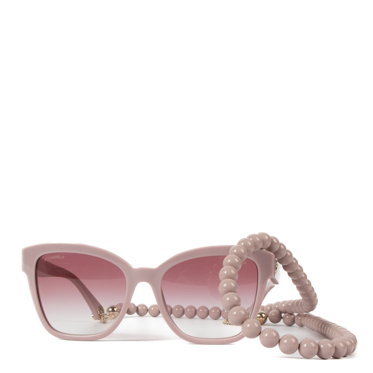 Chanel 5487 Lavender Lila Sunglasses with Chain