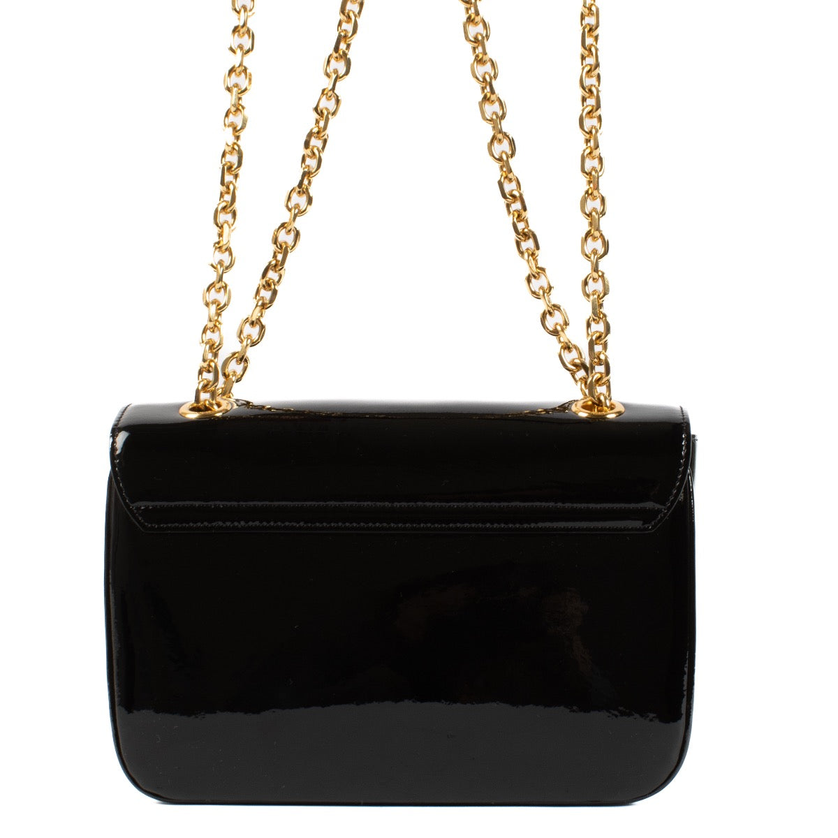 shop 100% authentic second hand Celine Black Patent Leather Medium C Bag on Labellov.com