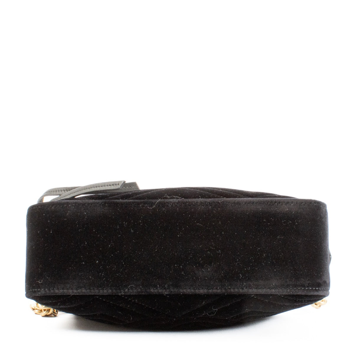 shop 100% authentic second hand Gucci Black Velvet Marmont Crossbody Bag on Labellov.com