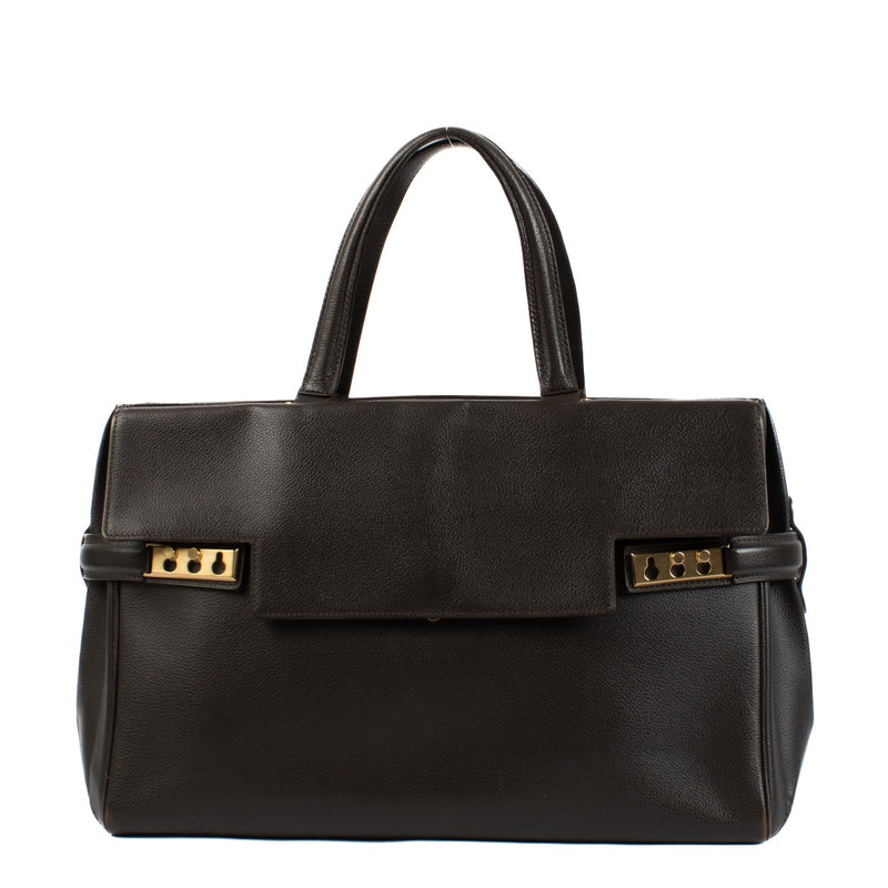 shop 100% authentic second hand Delvaux Brown Tempête Business Bag on Labellov.com