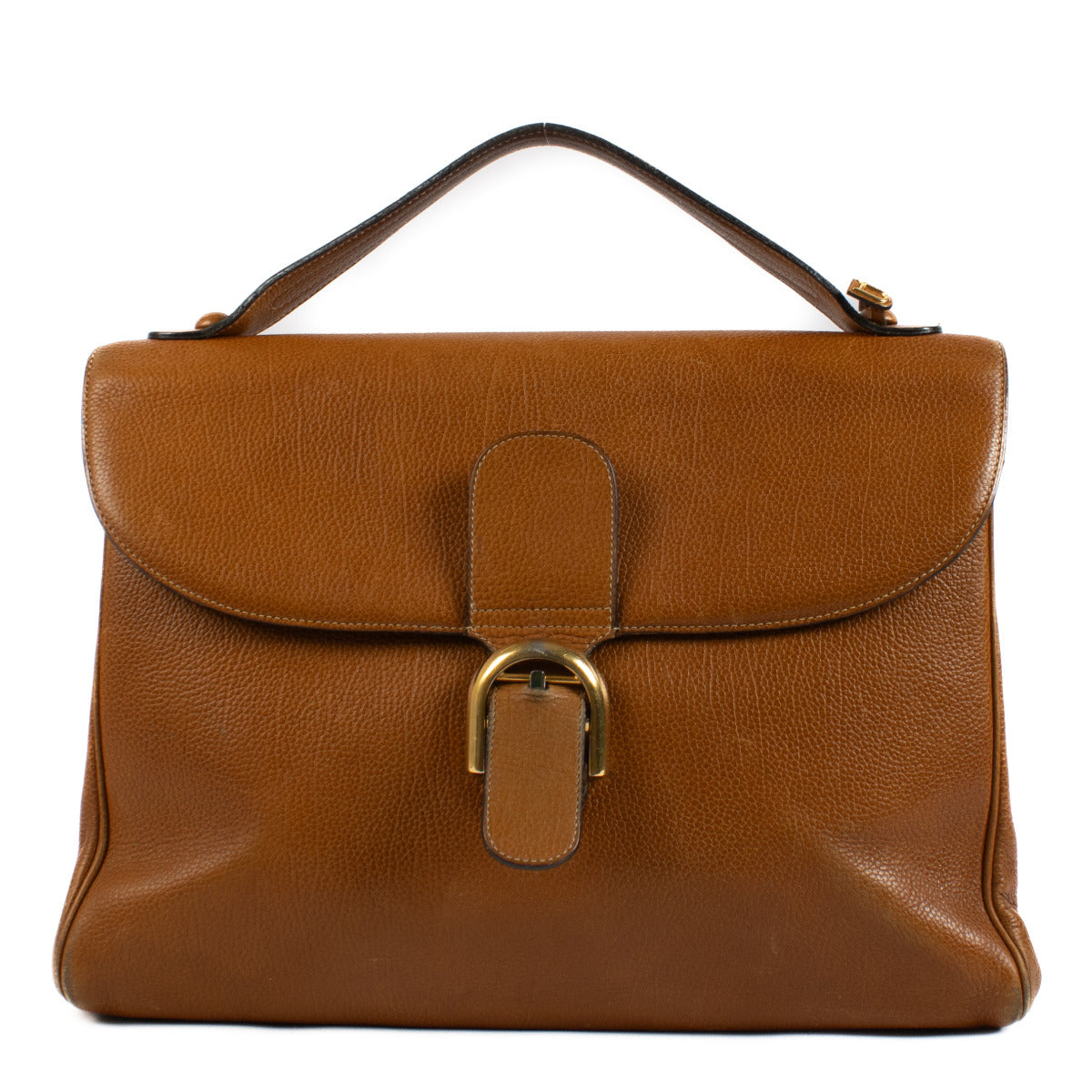 Delvaux Brillant Cognac Aktetas