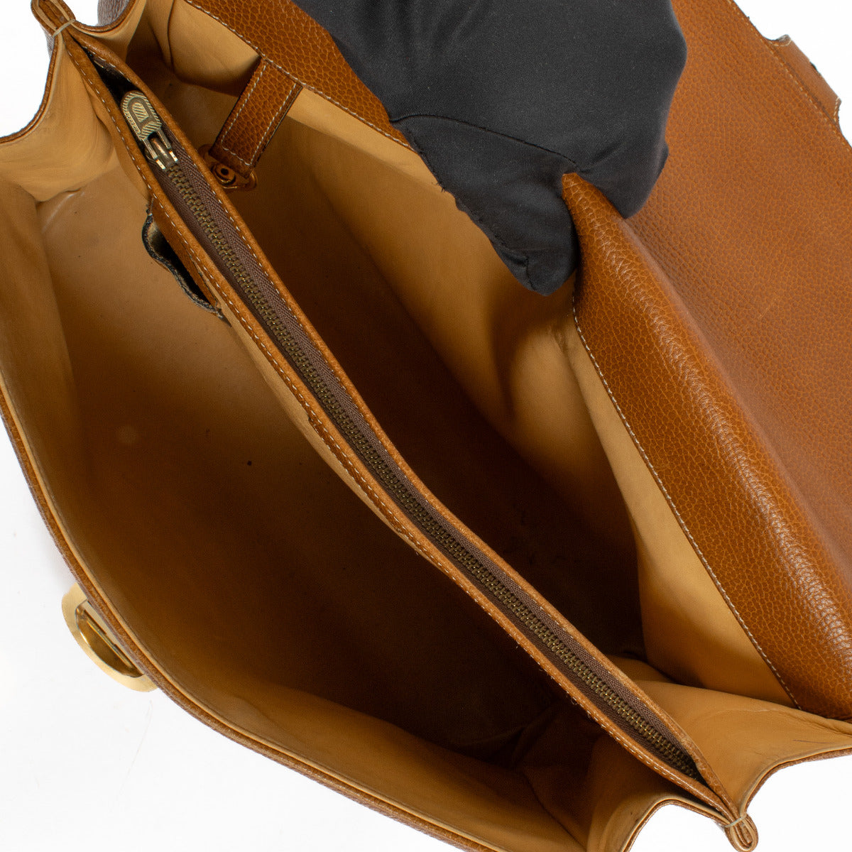 Delvaux Brillant Cognac Aktetas