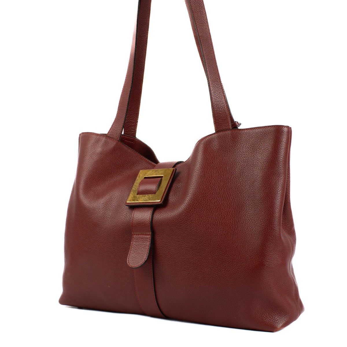 shop 100% authentic second hand Delvaux Red Buckle Tote Bag on Labellov.com
