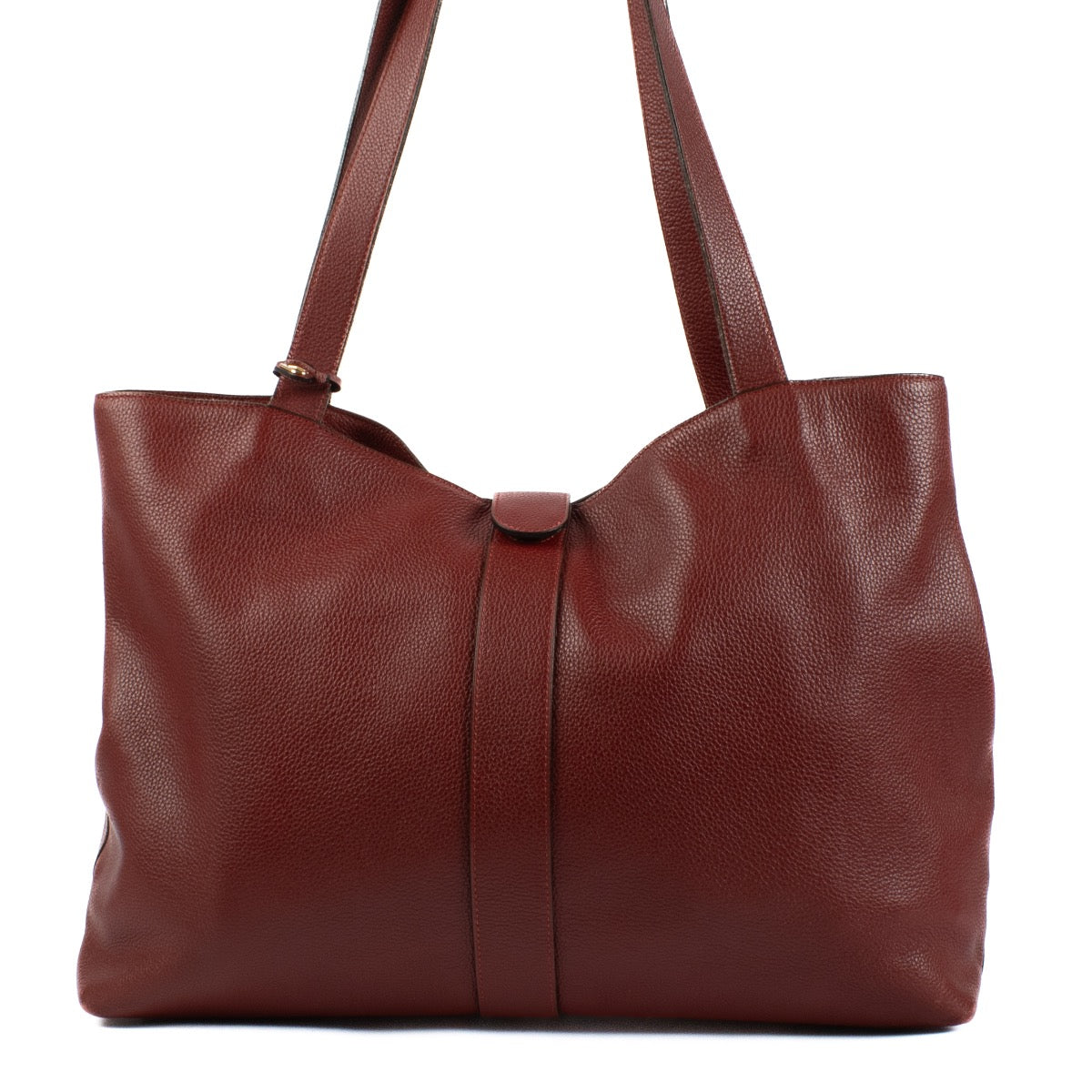 shop 100% authentic second hand Delvaux Red Buckle Tote Bag on Labellov.com