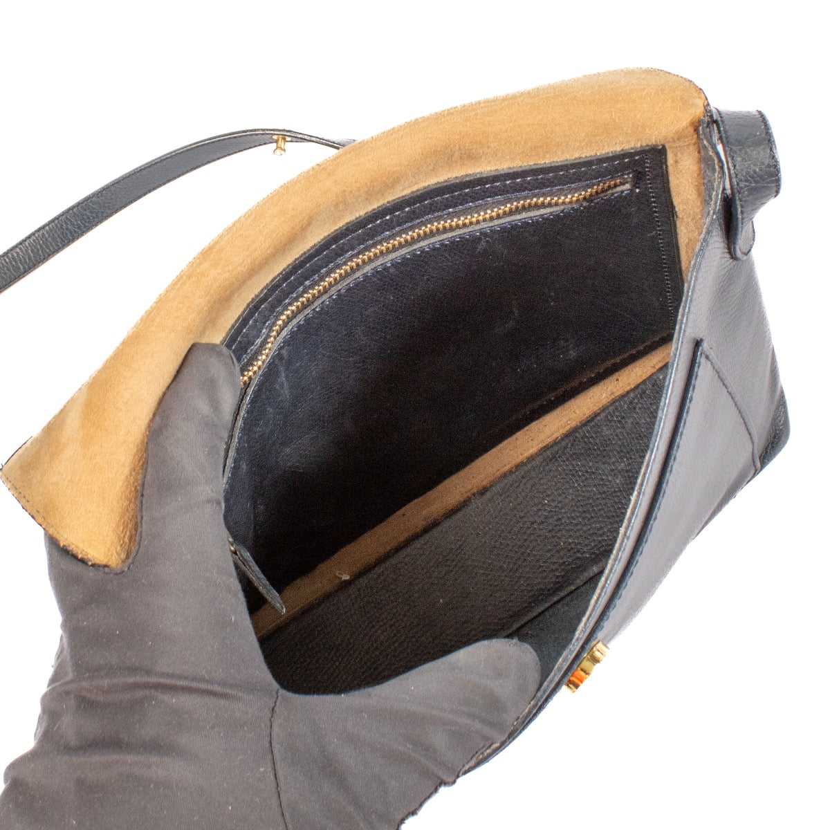 shop 100% authentic second hand Delvaux Blue Vintage Crossbody Bag on Labellov.com