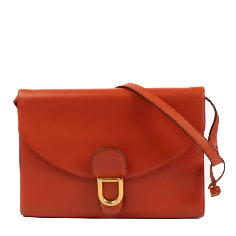 shop 100% authentic second hand Delvaux Vintage Orange Shoulder Bag on Labellov.com