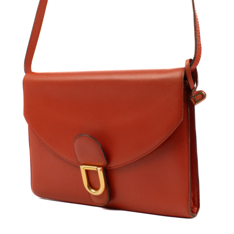 shop 100% authentic second hand Delvaux Vintage Orange Shoulder Bag on Labellov.com