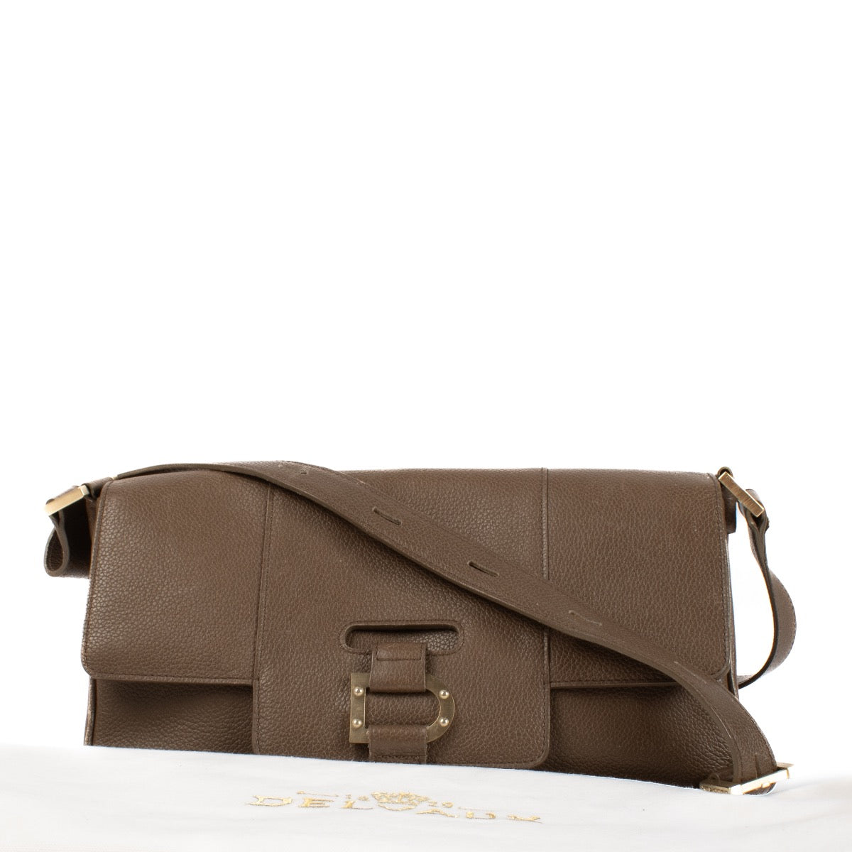 shop 100% authentic second hand Delvaux Taupe Colette MM Bag on Labellov.com