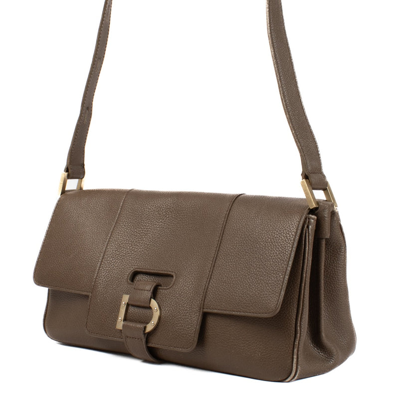 shop 100% authentic second hand Delvaux Taupe Colette MM Bag on Labellov.com