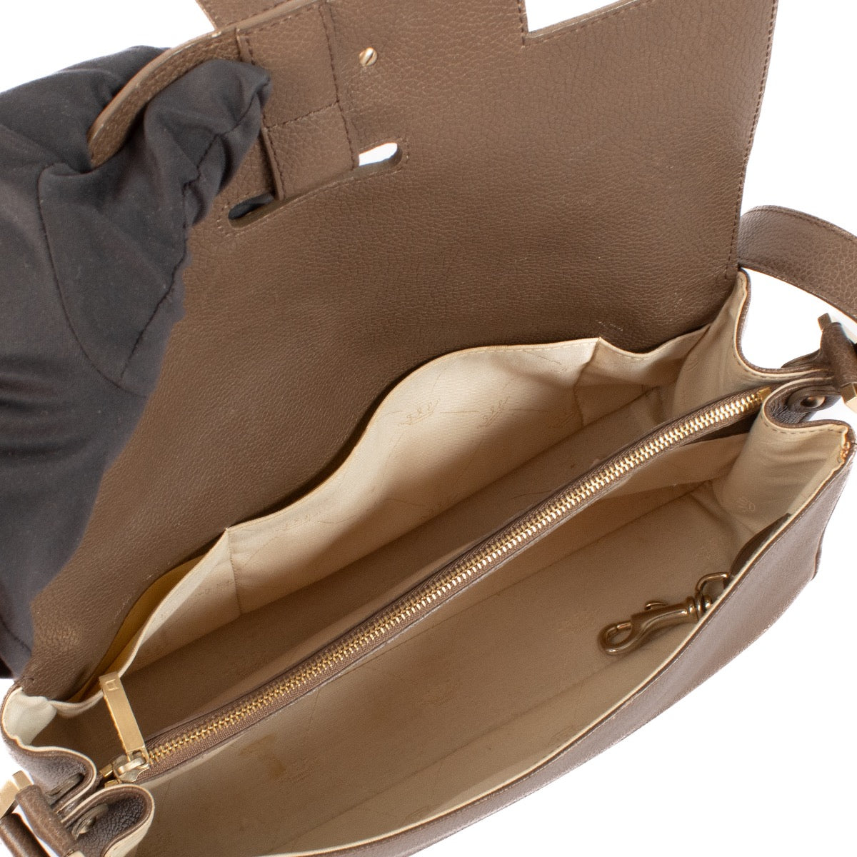 shop 100% authentic second hand Delvaux Taupe Colette MM Bag on Labellov.com