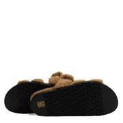 shop 100% authentic second hand Hermès Brown Shearling Chypre Sandals - Size 40 on Labellov.com