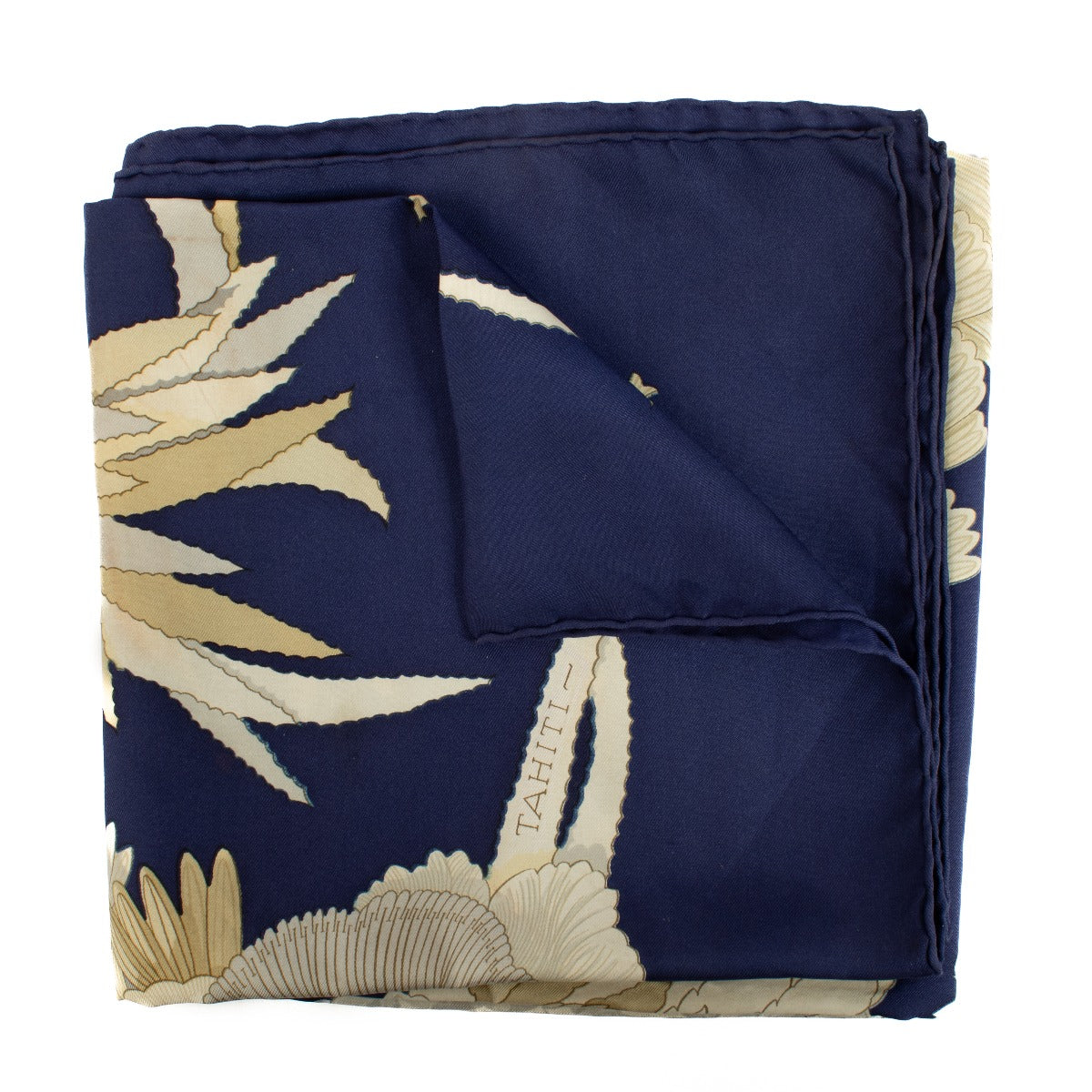Hermès Blue Tahiti 90 Scarf