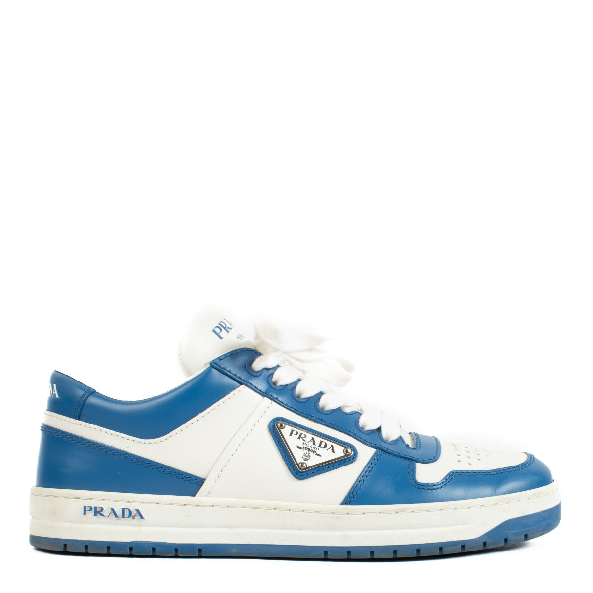 Baskets Prada Downtown bleues - taille 38,5