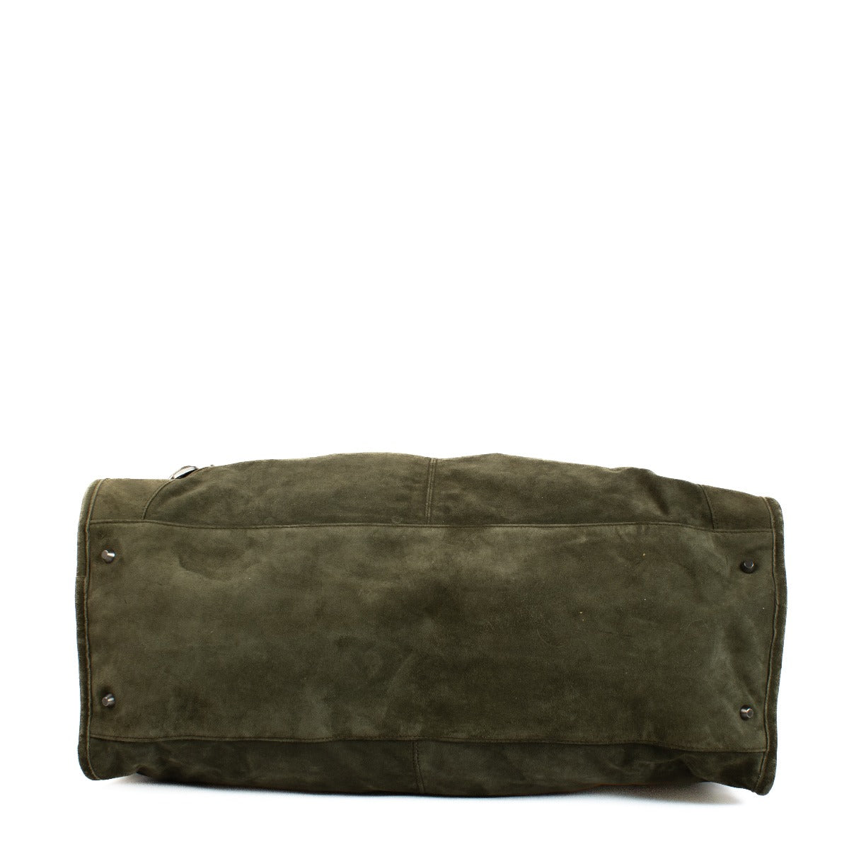 Balenciaga Kaki Suede Classic Weekender Bag