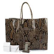 Balenciaga Beige Papier A6 Top Handle Bag