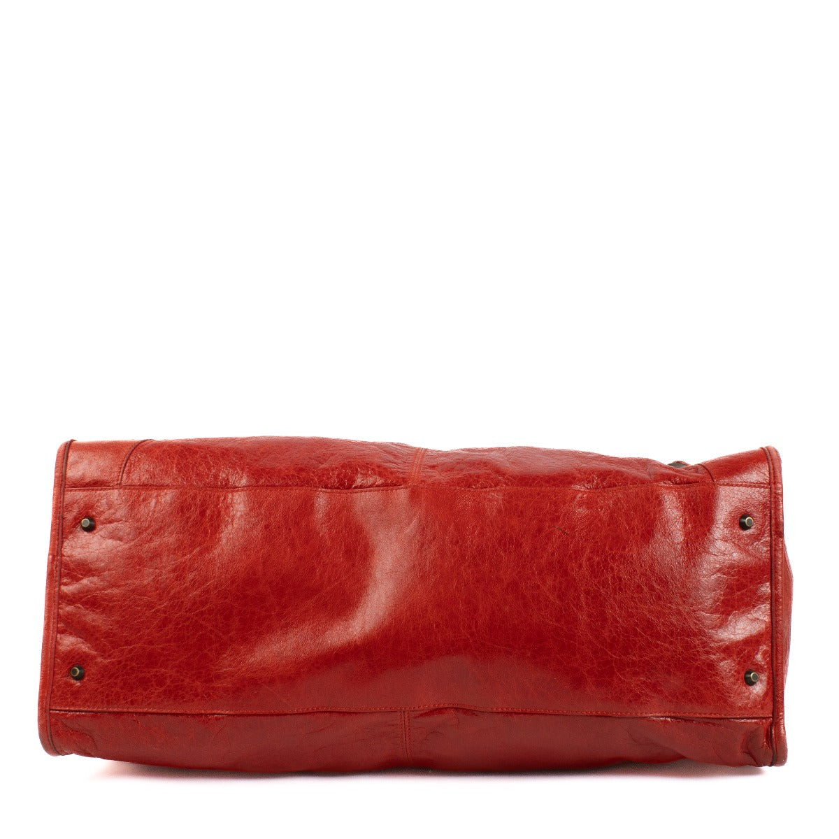 Sac de voyage classique Balenciaga Arena en cuir rouge