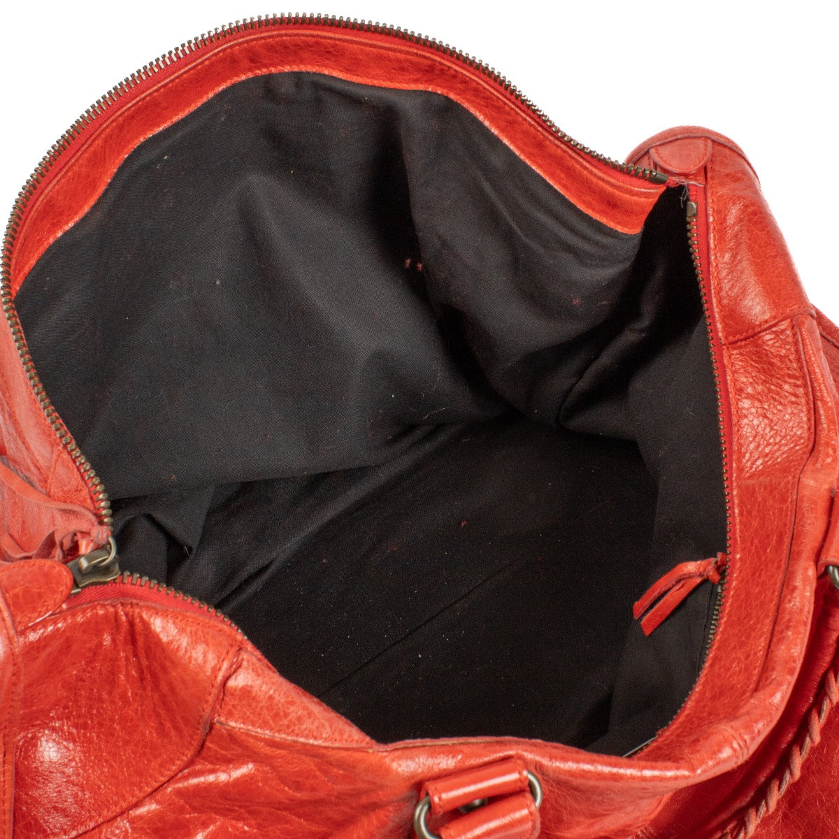 Sac de voyage classique Balenciaga Arena en cuir rouge