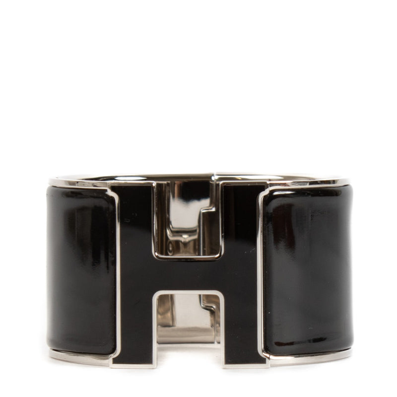 shop 100% authentic second hand Hermès Black Clic Clac H Large Bracelet on Labellov.com
