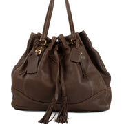 Shop 100% authentic secondhand Prada Brown Bruciato Cervo Deerskin Shoulder Bag on Labellov.com