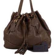 Shop 100% authentic secondhand Prada Brown Bruciato Cervo Deerskin Shoulder Bag on Labellov.com