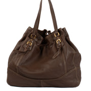 Shop 100% authentic secondhand Prada Brown Bruciato Cervo Deerskin Shoulder Bag on Labellov.com