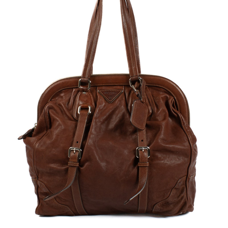 Shop 100% authentic secondhand Prada Brown Shoulder Bag on Labellov.com