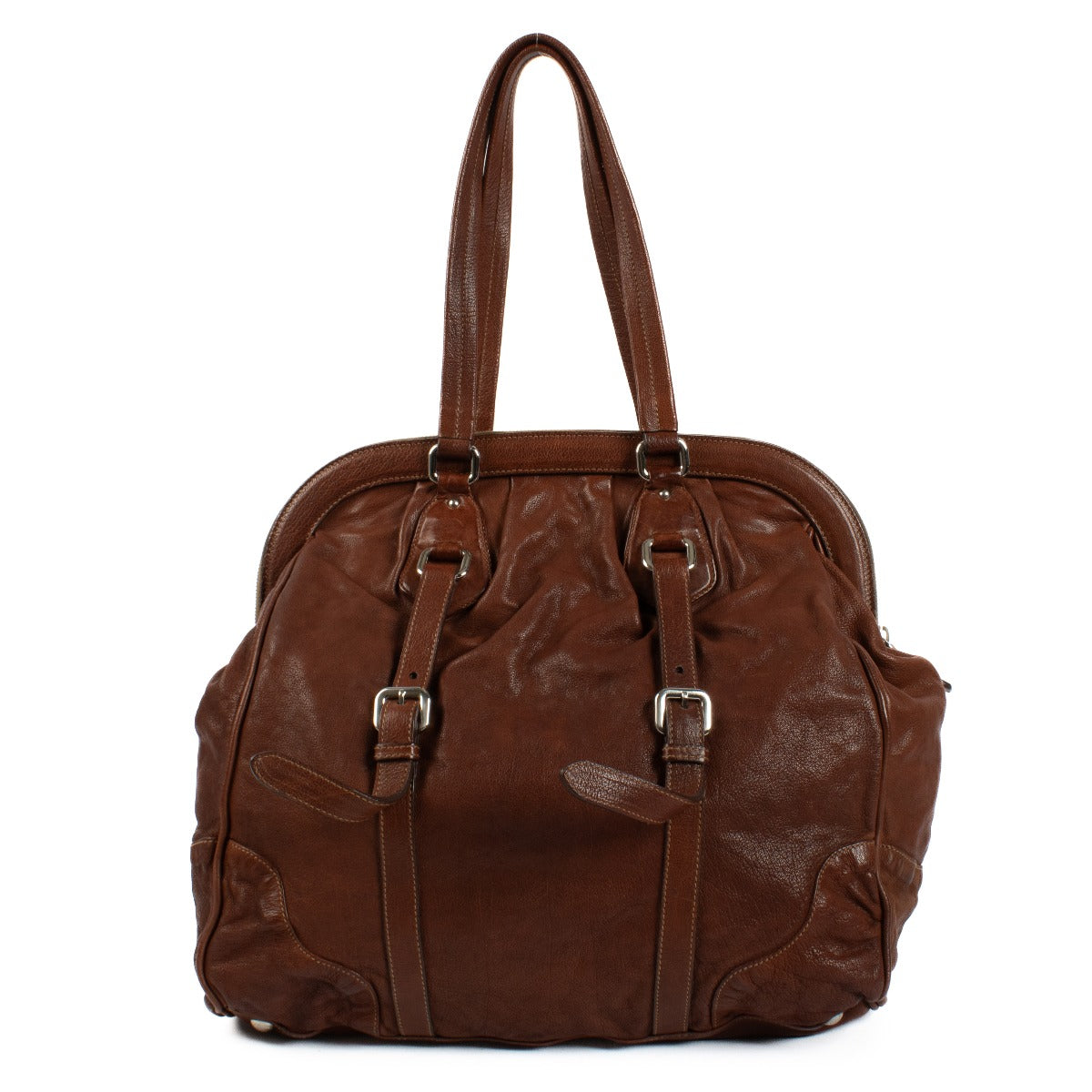 Shop 100% authentic secondhand Prada Brown Shoulder Bag on Labellov.com