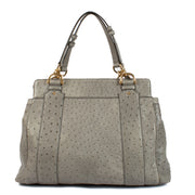 Shop 100% authentic secondhand Gucci Grey Ostrich Smilla Tote Bag on Labellov.com