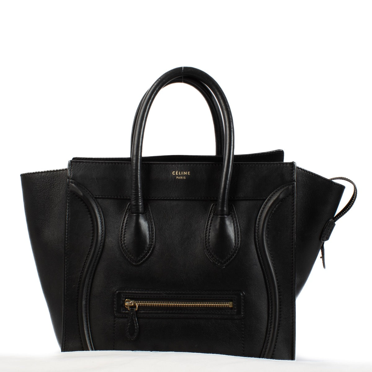 shop 100% authentic second hand Celine Black Smooth Calfskin Mini Luggage Bag on Labellov.com