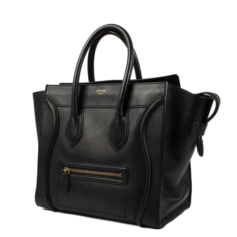 shop 100% authentic second hand Celine Black Smooth Calfskin Mini Luggage Bag on Labellov.com