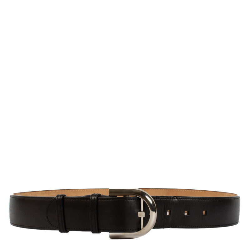 Delvaux Black Box Calf Opale Belt - size 85