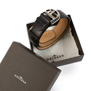 Delvaux Black Box Calf Opale Belt - size 85