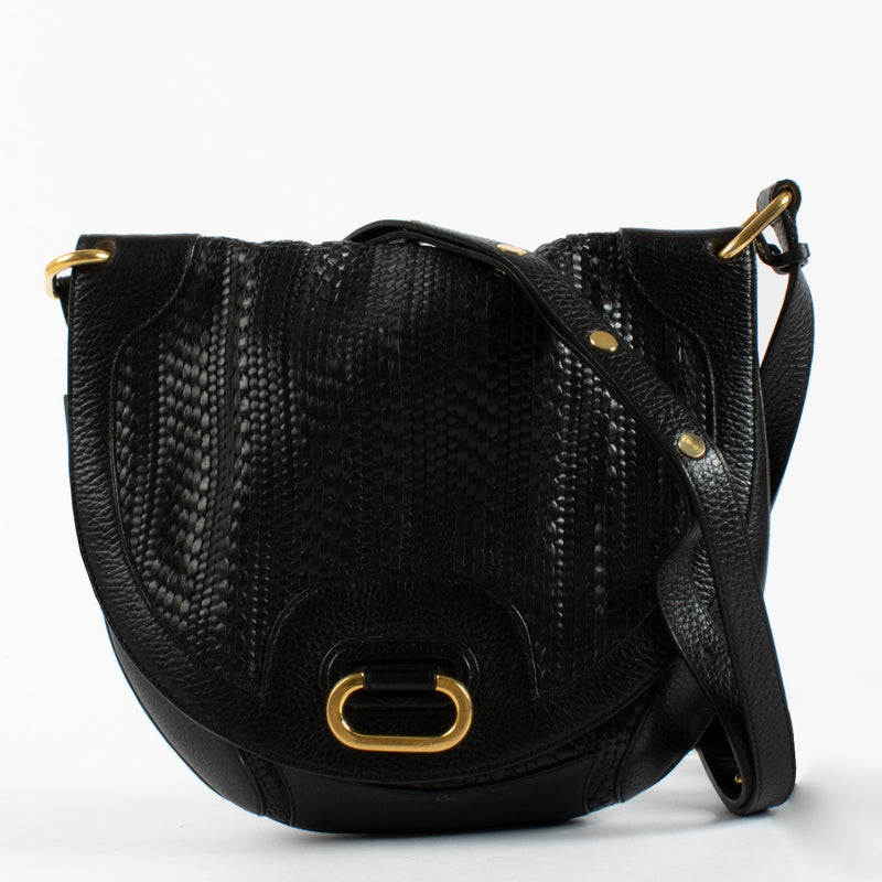Authentic Preloved Delvaux Black TDC Gold Lock Crossbody on Labellov.com