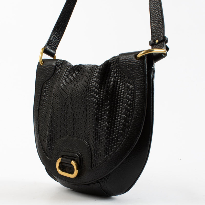 Authentic Preloved Delvaux Black TDC Gold Lock Crossbody on Labellov.com